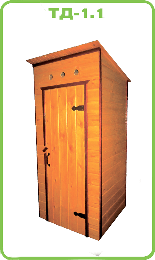 деревяный дачный туалет ТД 1.1